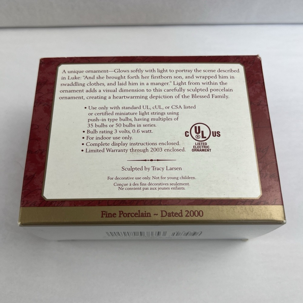 2000 Hallmark‎ The Blessed Family Magic Light Keepsake Ornament - Picture 3 of 7